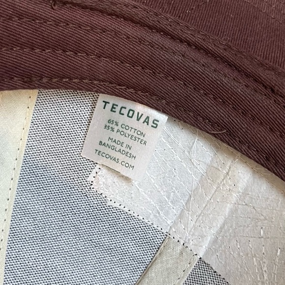 Tecovas Trucker Hat Embroidered Patch Mesh Back Snapback Brown Western Cap - Picture 9 of 9